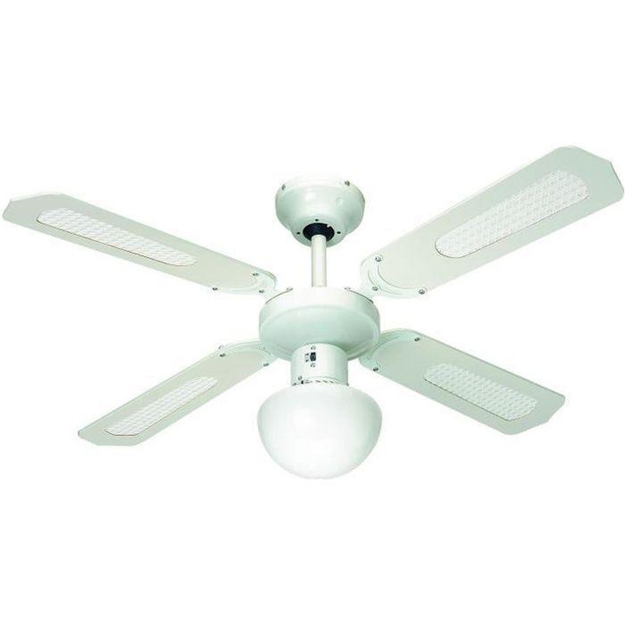Voir la diapositive 2 : Farelek Ventilateur de plafond réversible 107 cm avec éclairage – Farelek Bali O 112420