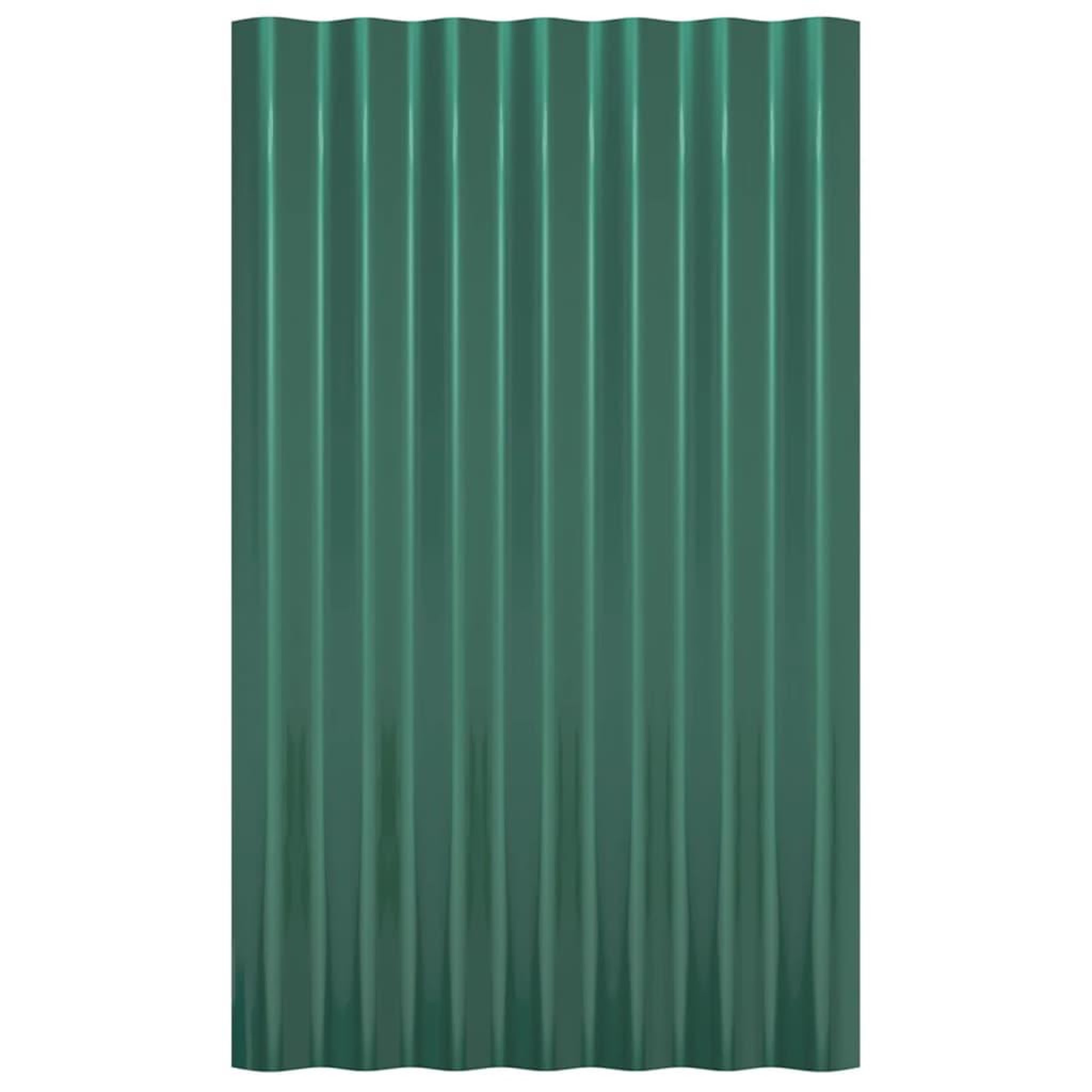 Voir la diapositive 4 : VIDAXL Panneaux de toit 36 pcs Acier enduit de poudre Vert 60x36 cm