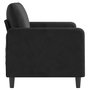 Voir la diapositive 4 : VIDAXL Canape a 2 places Noir 120 cm Velours