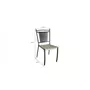 MARKET24 Lot de 2 chaises de jardin - Style zellige - Acier thermolaqué + Textilene - 50 x 59 x 91 cm