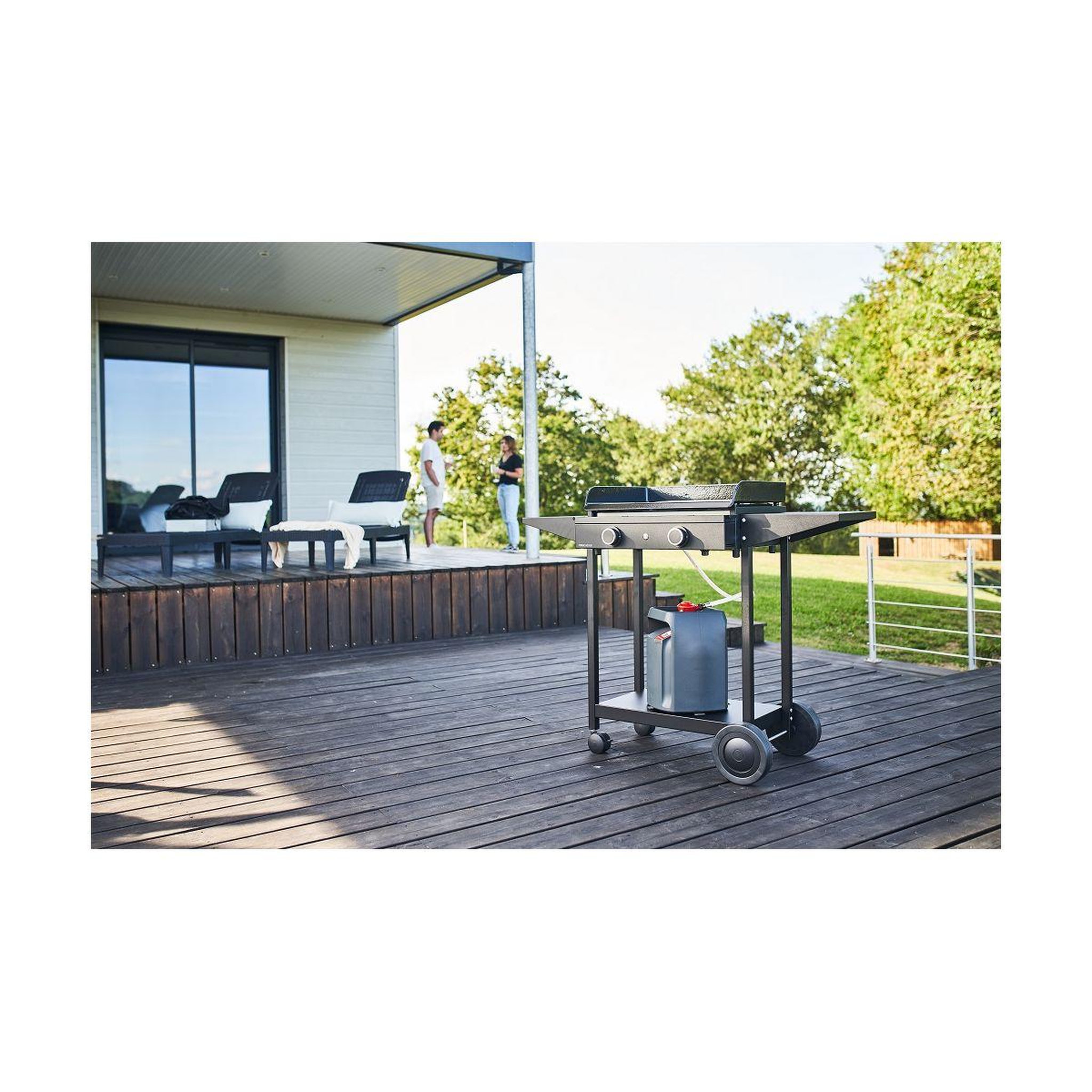 Voir la diapositive 2 : FORGE ADOUR Chariot Plancha CHO A 60 en acier pour Origin 60