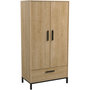 Voir la diapositive 1 : Armoire 2 portes 1 tiroir esprit industriel L90cm DOWNTOWN