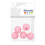 Voir la diapositive 2 : Artemio 5 perles silicone rondes - 10 mm - rose