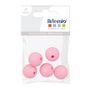 Voir la diapositive 2 : Artemio 5 perles silicone rondes - 10 mm - rose