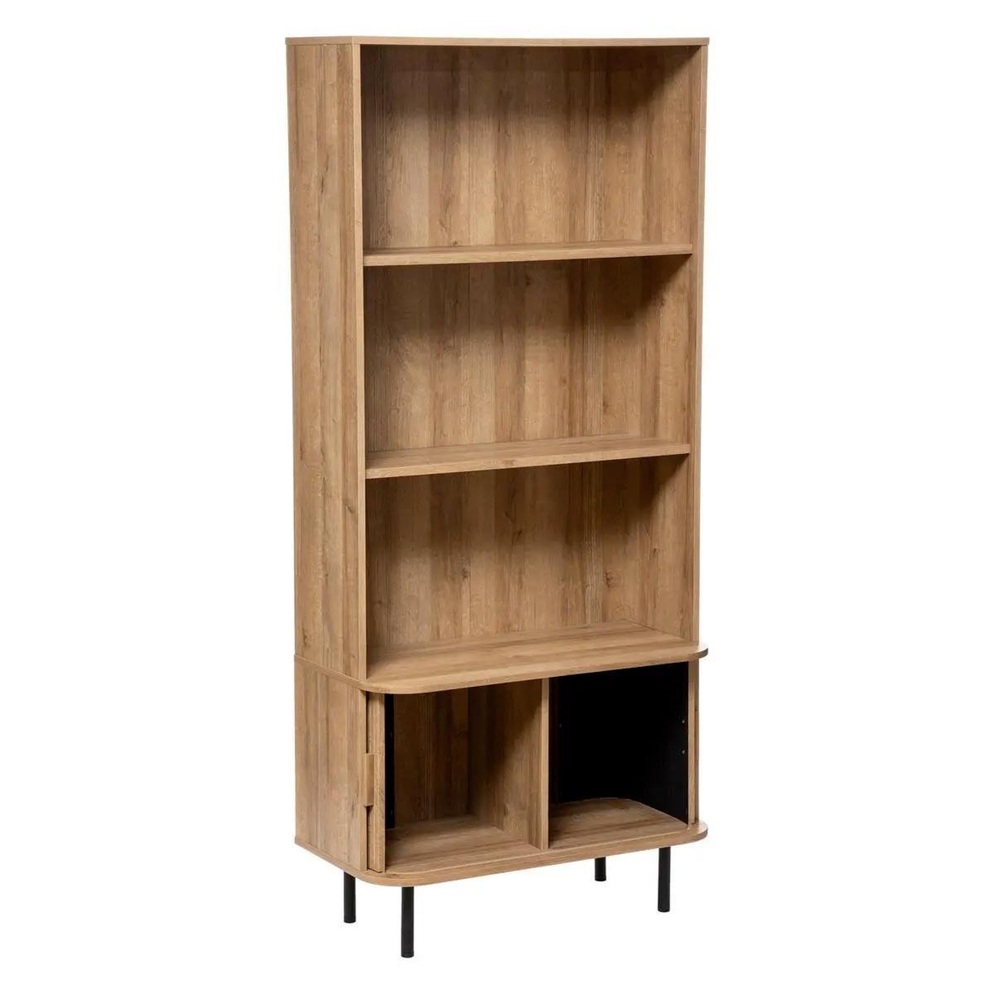 Voir la diapositive 2 : ATMOSPHERA Bibliothèque 3 étagères design  colva  179cm beige