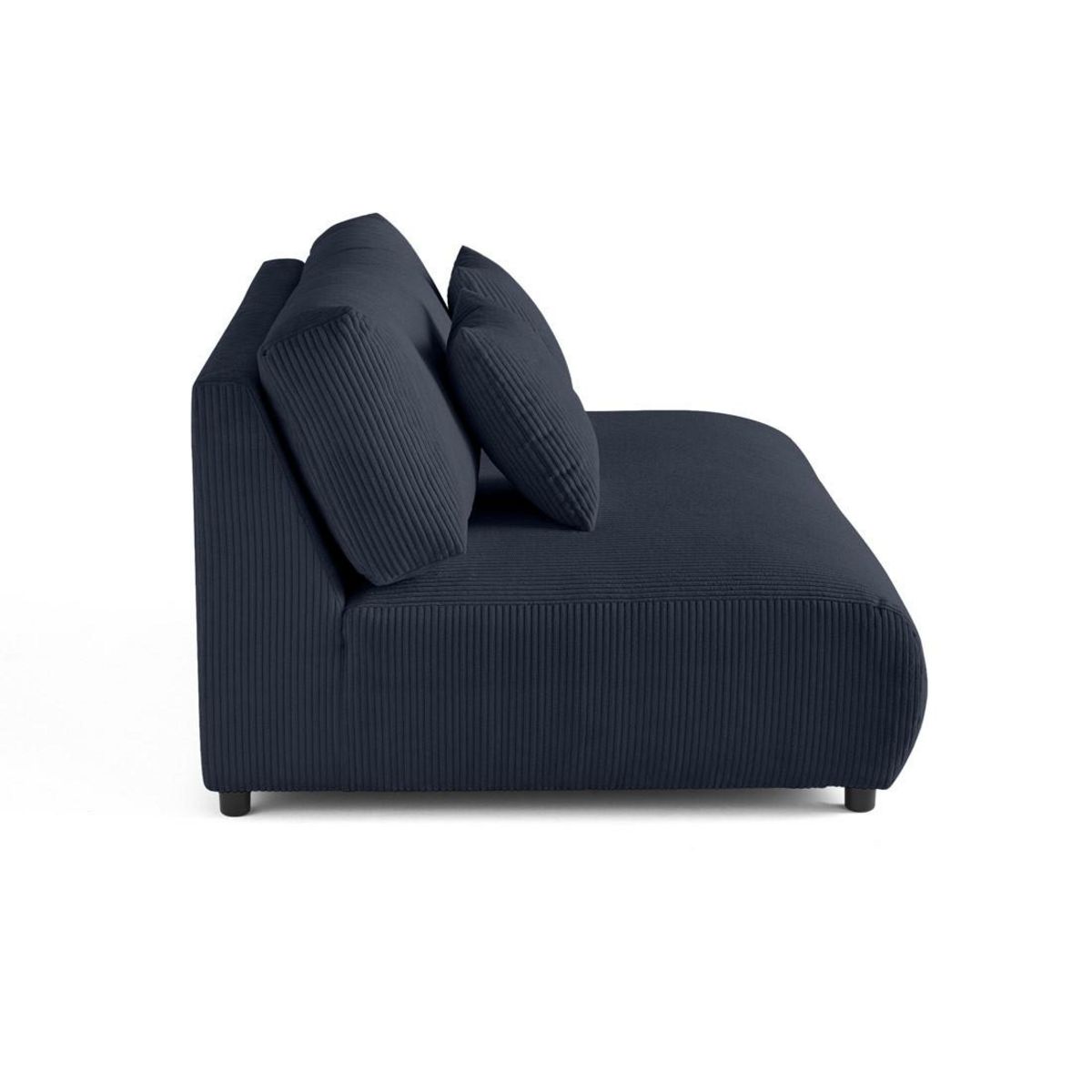 LISA DESIGN Garance - module d'assise 3 places - en velours côtelé