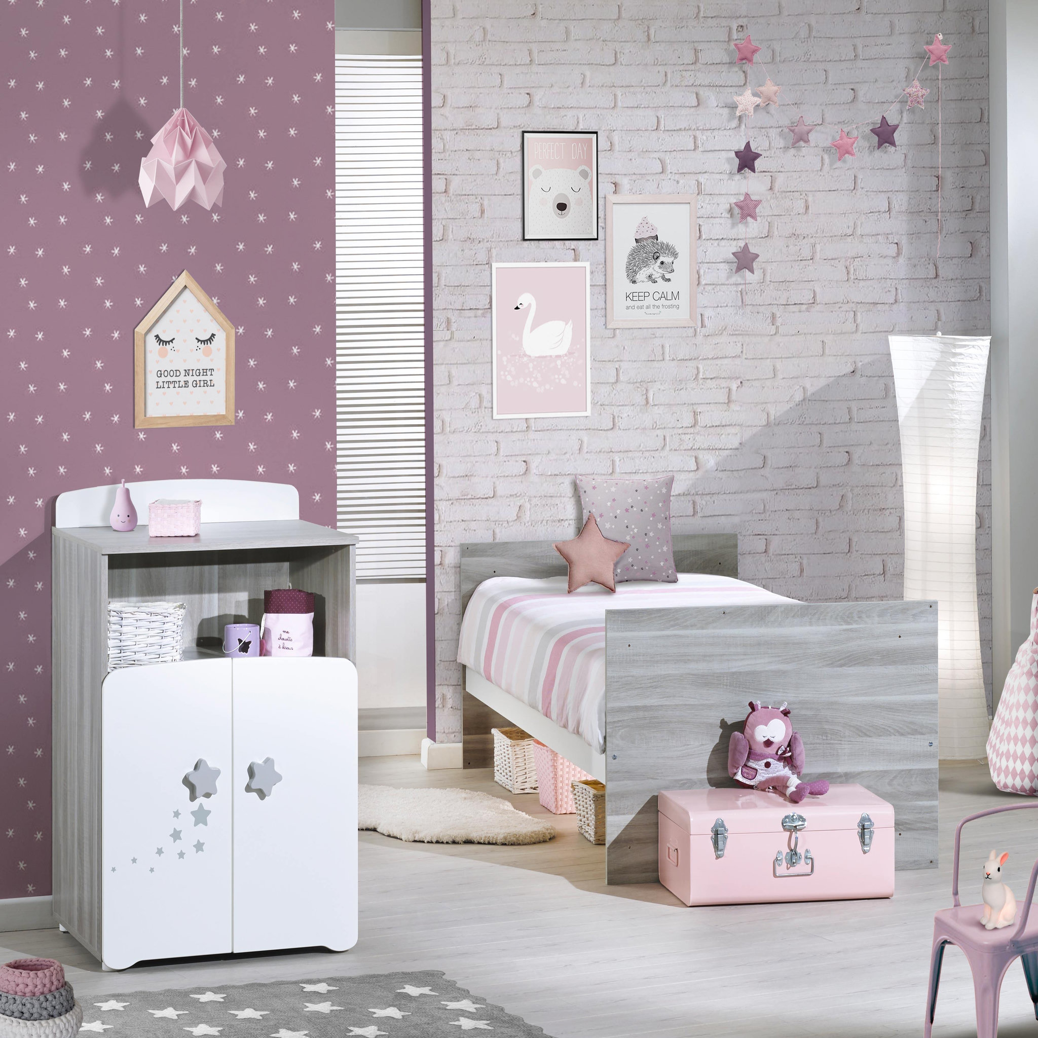 Voir la diapositive 9 : BABY PRICE Lit bébé combiné 60 x120 cm évolutif en 90x190 cm NEW NAO