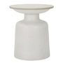 Voir la diapositive 1 : Paris Prix Table d'Appoint Effet Marbre  Aria  47cm Blanc