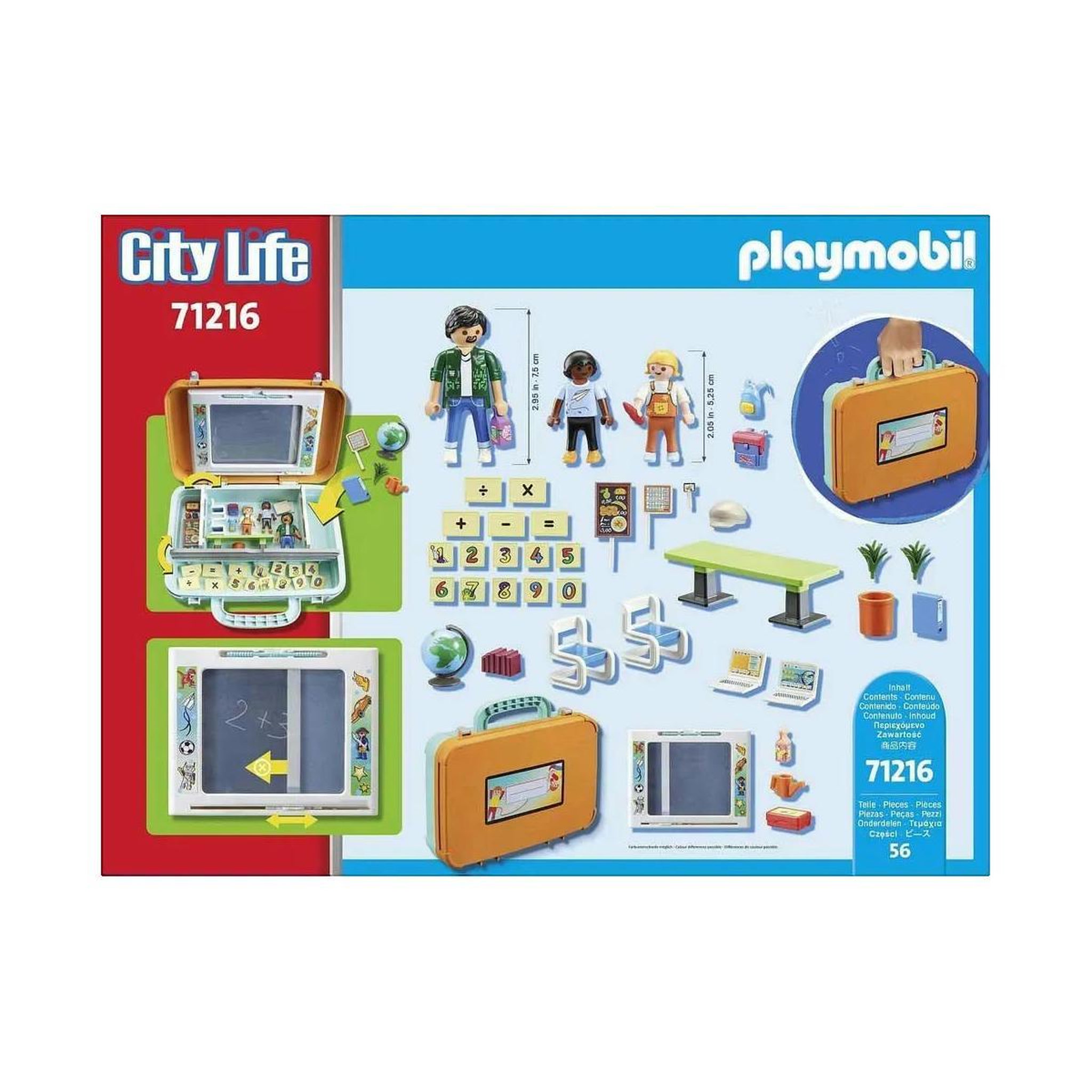 Voir la diapositive 3 : PLAYMOBIL Jeu éducatif Playmobil Lernkoffer 71216 multicolore