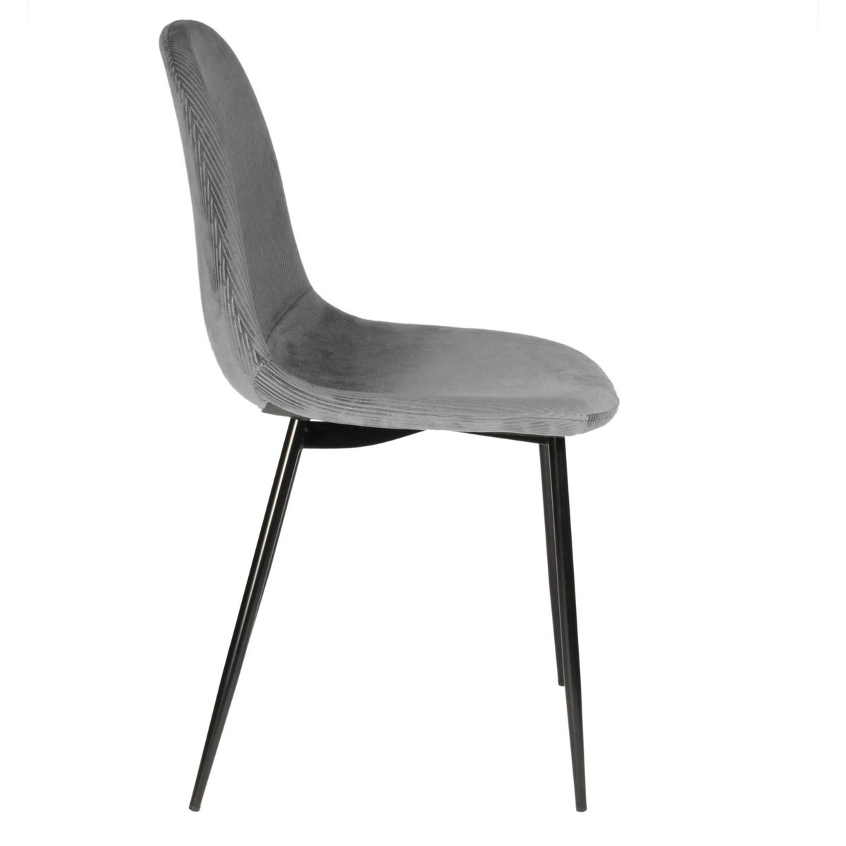 TOILINUX 2 Chaises design velours Giulia