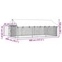 Voir la diapositive 6 : VIDAXL Chenil exterieur avec toit 400x200x150 cm