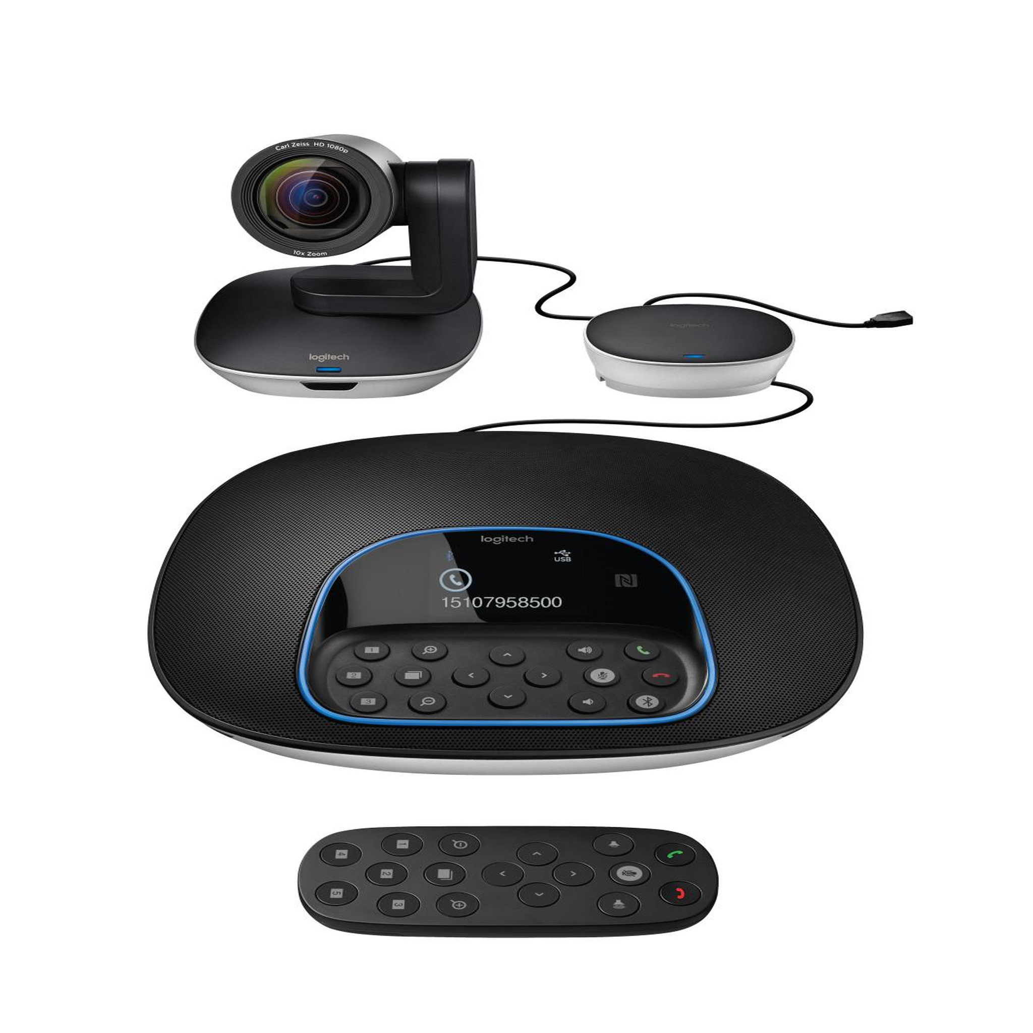 Voir la diapositive 2 : Logitech LOGITECH Kit de vidéo-conférence - Jusqu'a 14 participants - Extension microphones