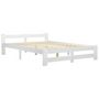 Voir la diapositive 2 : VIDAXL Cadre de lit sans matelas blanc bois massif de pin 180x200 cm