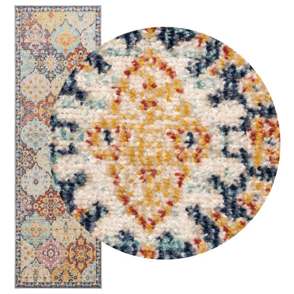 VIDAXL Tapis ARBIZU interieur exterieur design vintage 80x250 cm