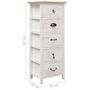 Voir la diapositive 6 : VIDAXL Armoire laterale 35x25x87 cm Bois de Paulownia