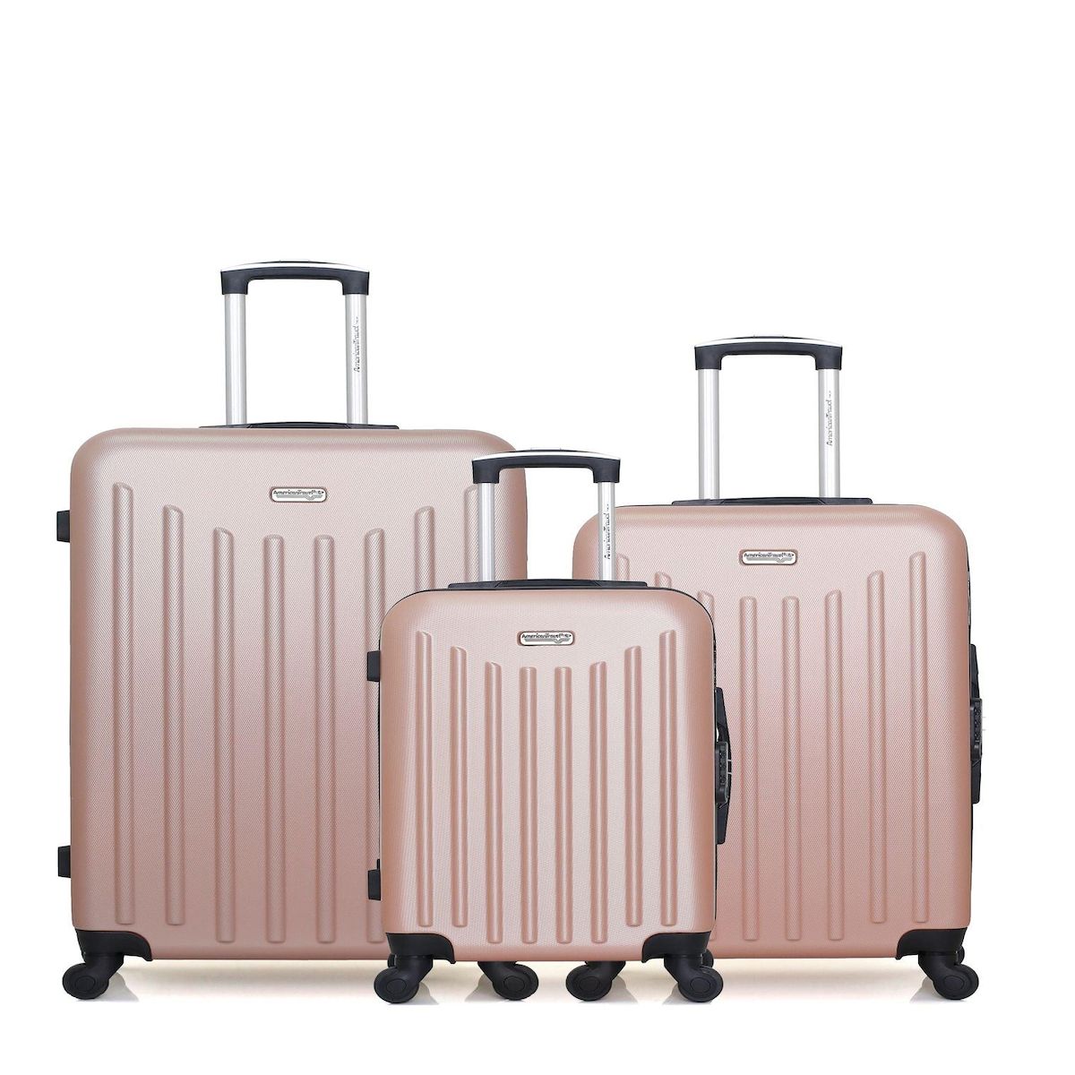 AMERICAN TRAVEL AMERICAN TRAVEL - LOT DE 3 - Valises grand format, weekend et cabine BROOKLYN