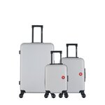 SWISS KOPPER SWISS KOPPER - LOT DE 3 - Valises grand format, cabine et cabine XXS SPIEZ. Coloris disponibles : Bleu, Beige, Gris, Rose, Vert, Noir