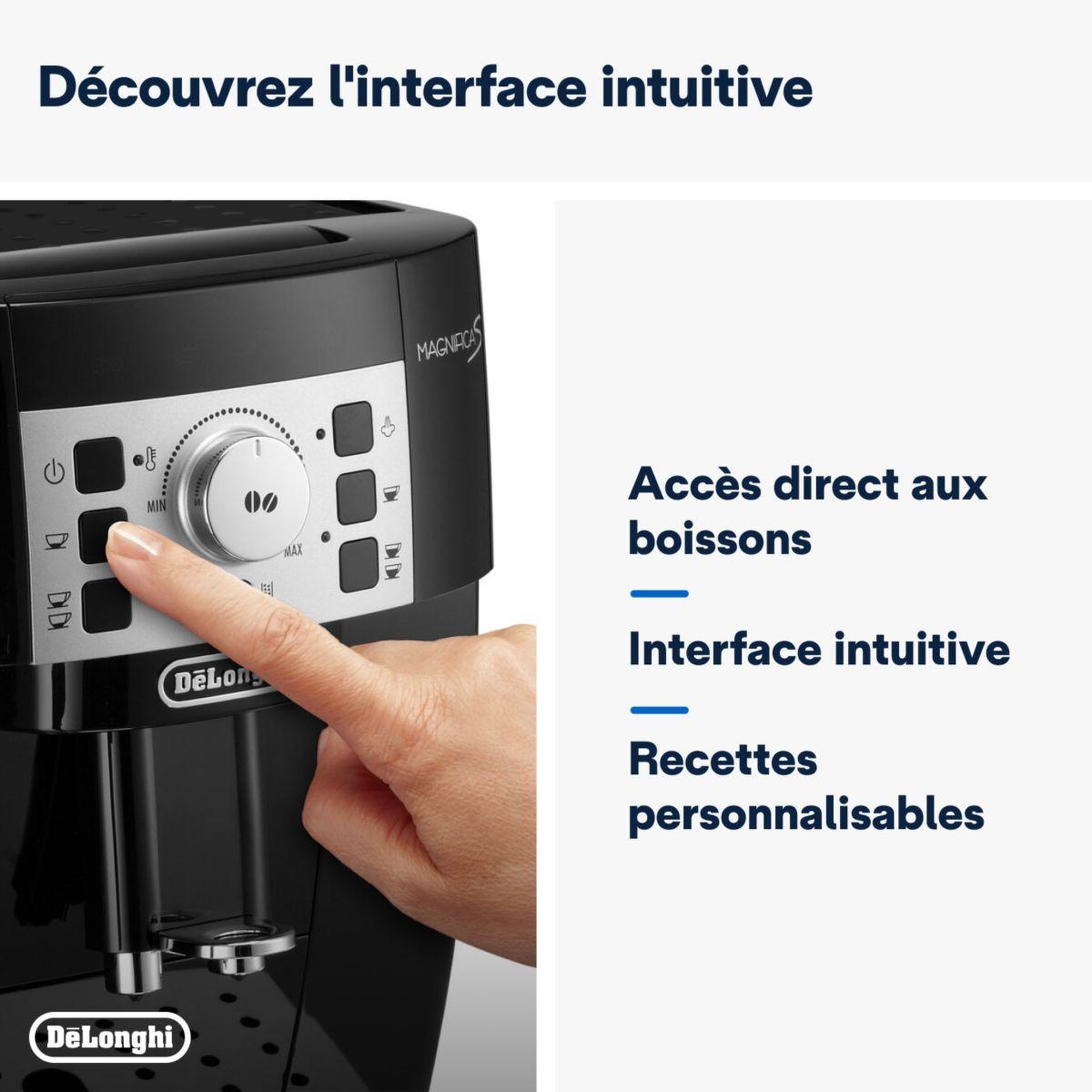 Voir la diapositive 5 : DELONGHI Expresso broyeur ecam22.115.b