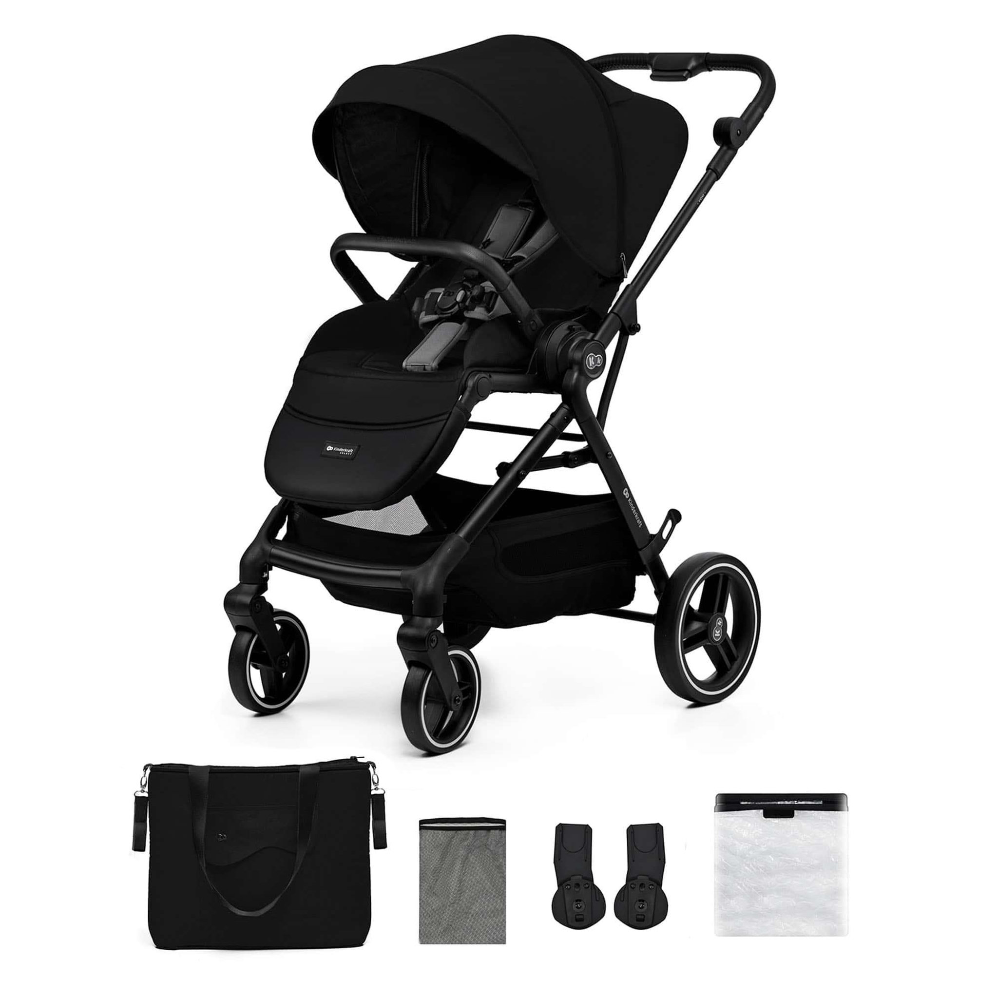 Voir la diapositive 1 : KINDERKRAFT Poussette avec nacelle et accessoires YOXI