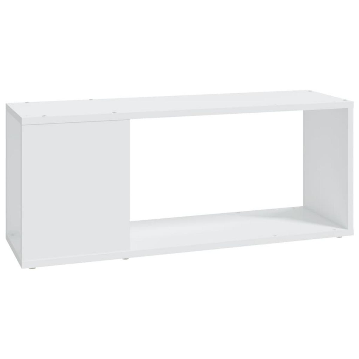 VIDAXL Meuble TV Blanc 80x24x32 cm Bois d'ingenierie