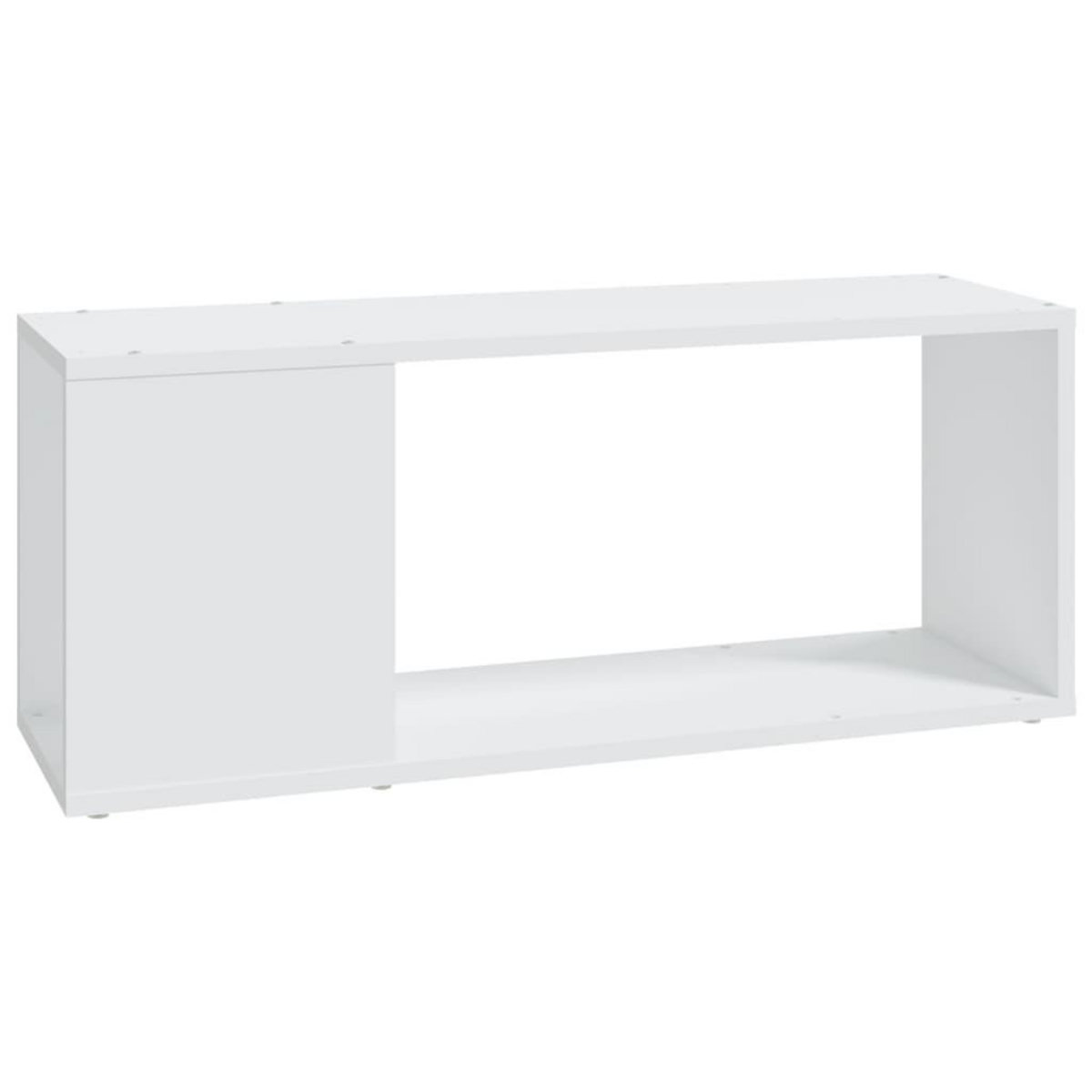 VIDAXL Meuble TV Blanc 80x24x32 cm Bois d'ingenierie
