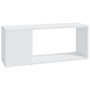Voir la diapositive 2 : VIDAXL Meuble TV Blanc 80x24x32 cm Bois d'ingenierie