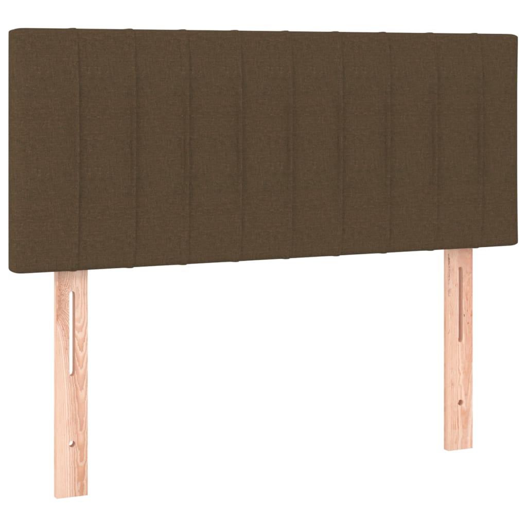 Voir la diapositive 4 : VIDAXL Tete de lit a LED Marron Fonce 80x5x78/88 cm Tissu