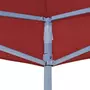 VIDAXL Toit de tente de reception 3x3 m Bordeaux 270 g/m^2