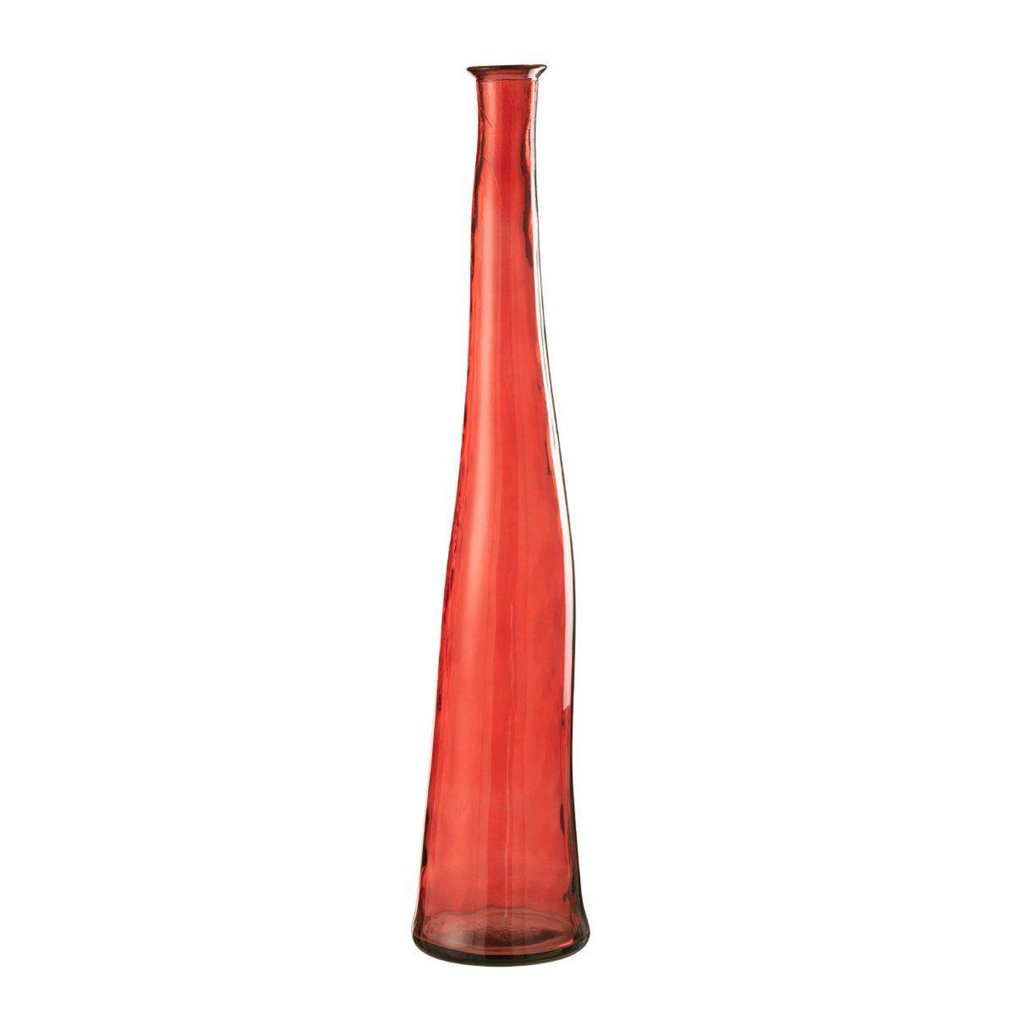 J-LINE Vase en verre  noah  100cm rouge