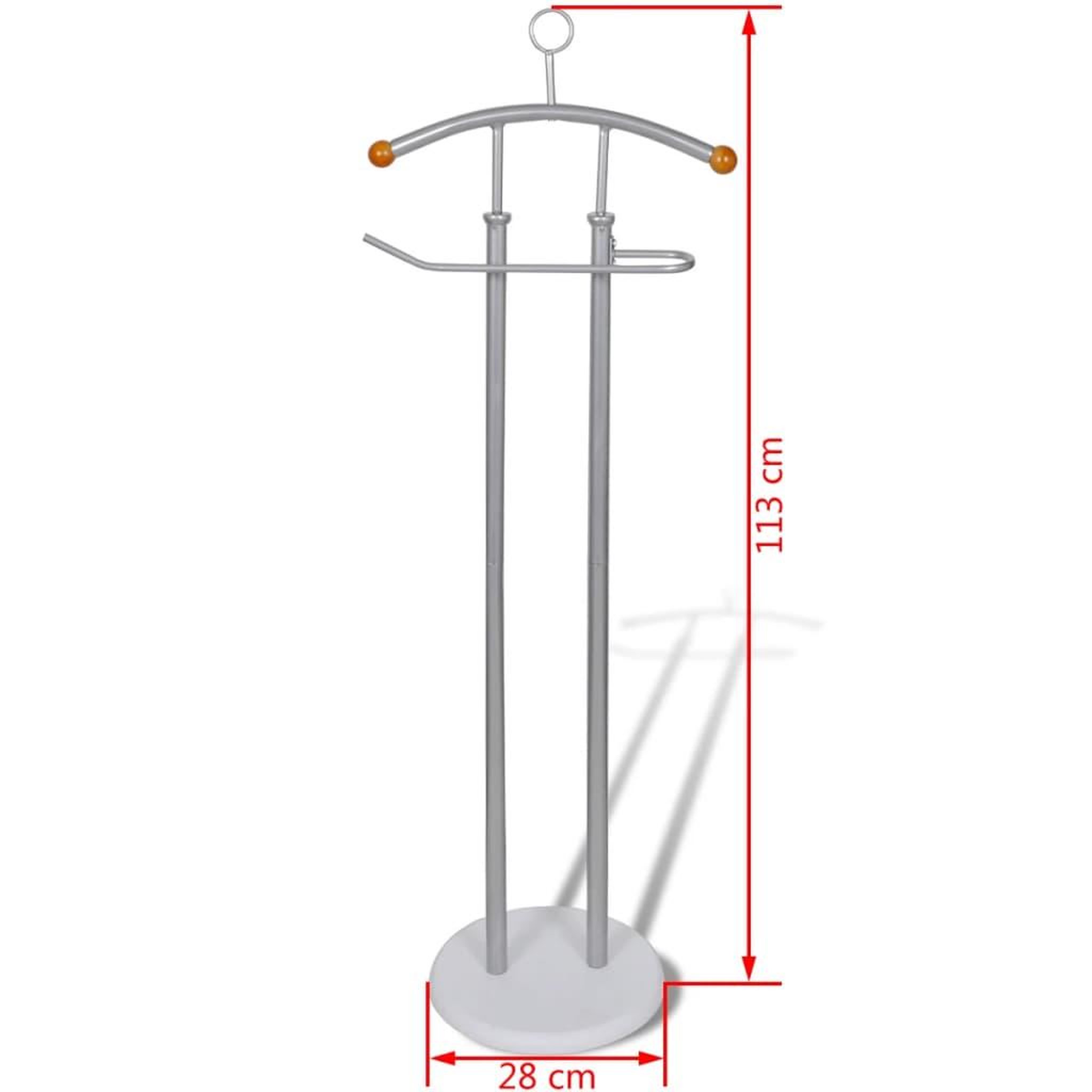 Voir la diapositive 5 : VIDAXL Support valet pour manteaux chemises Cadre en metal