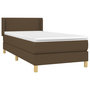 Voir la diapositive 3 : VIDAXL Sommier a lattes de lit avec matelas Marron fonce 80x200 cm