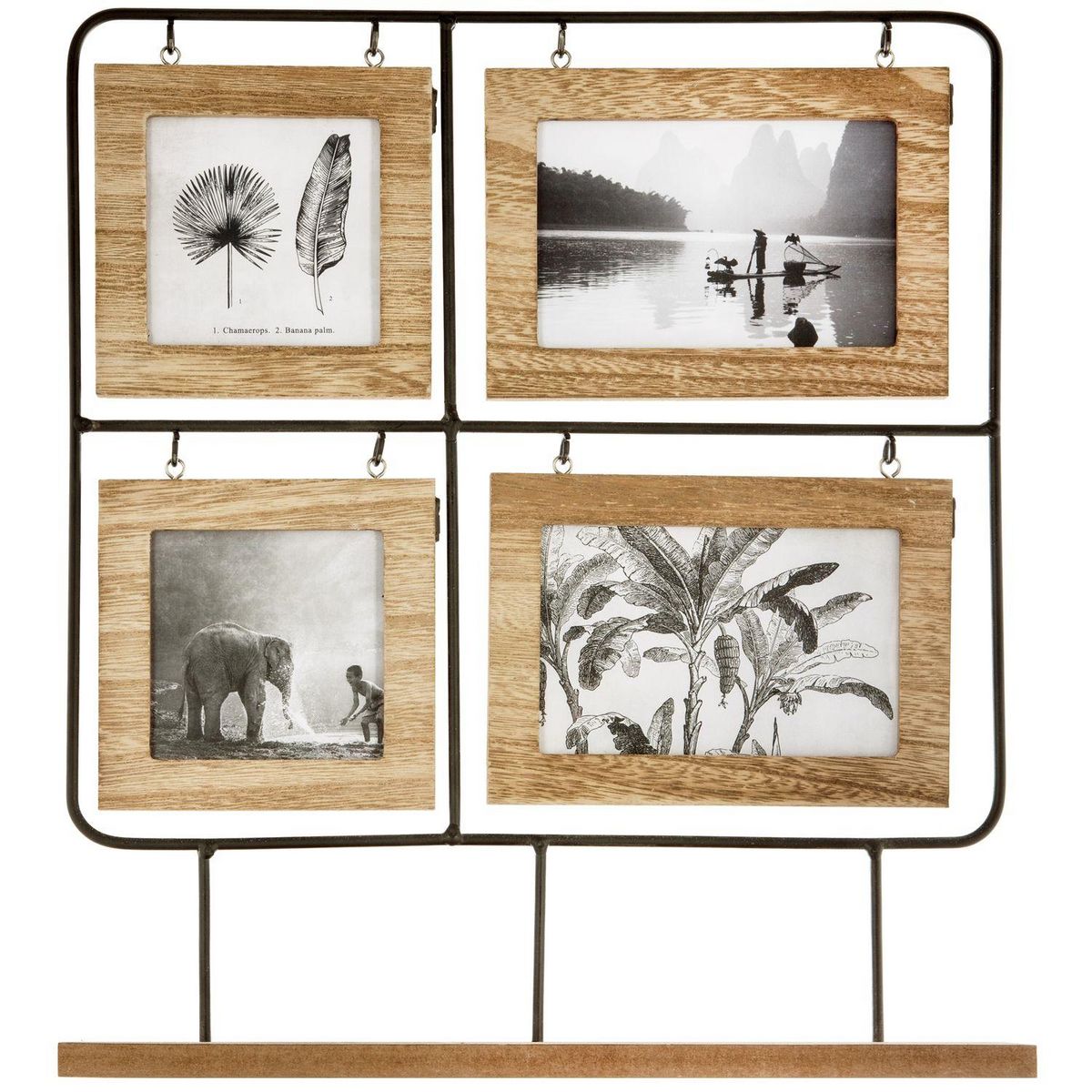 ATMOSPHERA Pêle-mêle à poser 8 photos recto/verso modèle Nomade - 42 x 36 cm