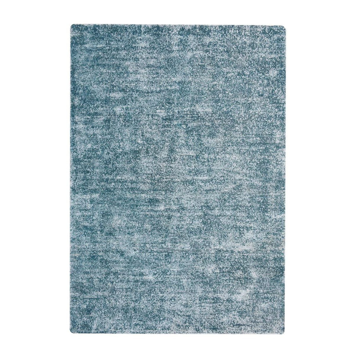 Paris Prix Tapis Vintage Tissé à la Main  Etna  Bleu Pétrole