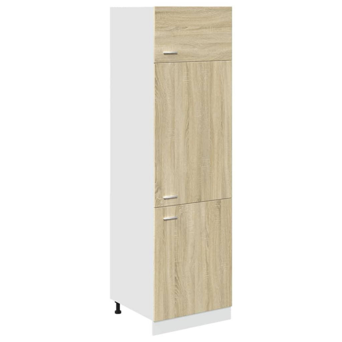 VIDAXL Armoire de refrigerateur Chene sonoma 60x57x207 cm Agglomere