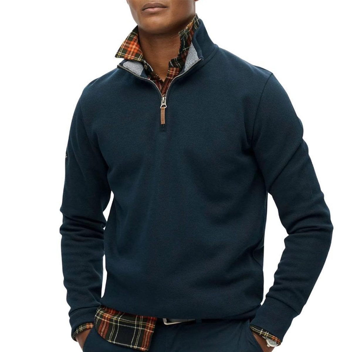 SUPERDRY Sweat Bleu Homme Superdry Core