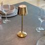 Voir la diapositive 5 : Lumisky Lampe de table sans fil EMILY Doré Aluminium H20cm
