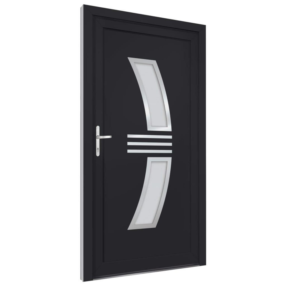 VIDAXL Porte d'entree anthracite 98x200 cm PVC