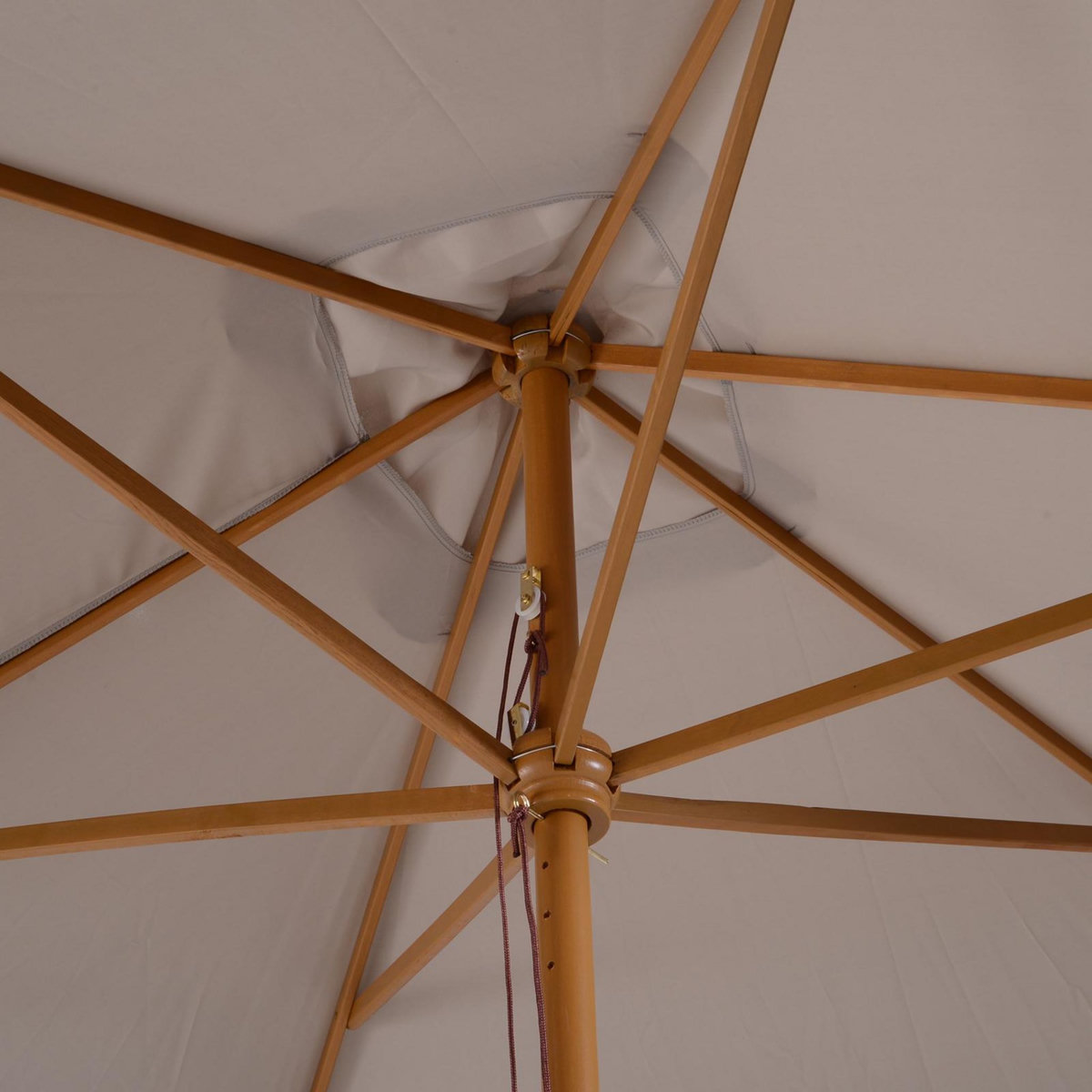 OUTSUNNY Parasol droit rectangulaire de jardin grande taille dim. 3L x 2l x 2,5H m gris