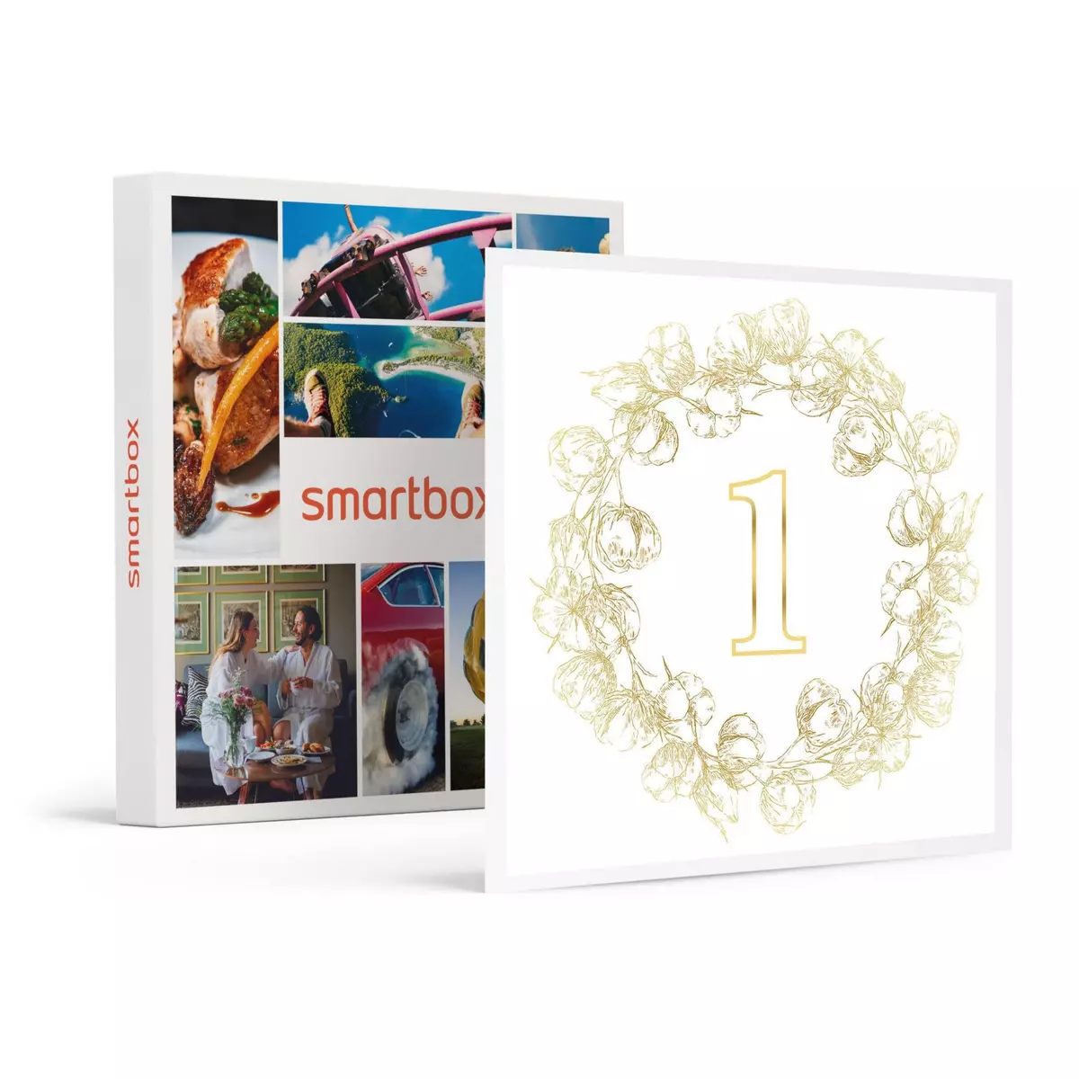 Smartbox Noces de coton : 1er anniversaire de mariage de rêve ! - Coffret Cadeau Multi-thèmes