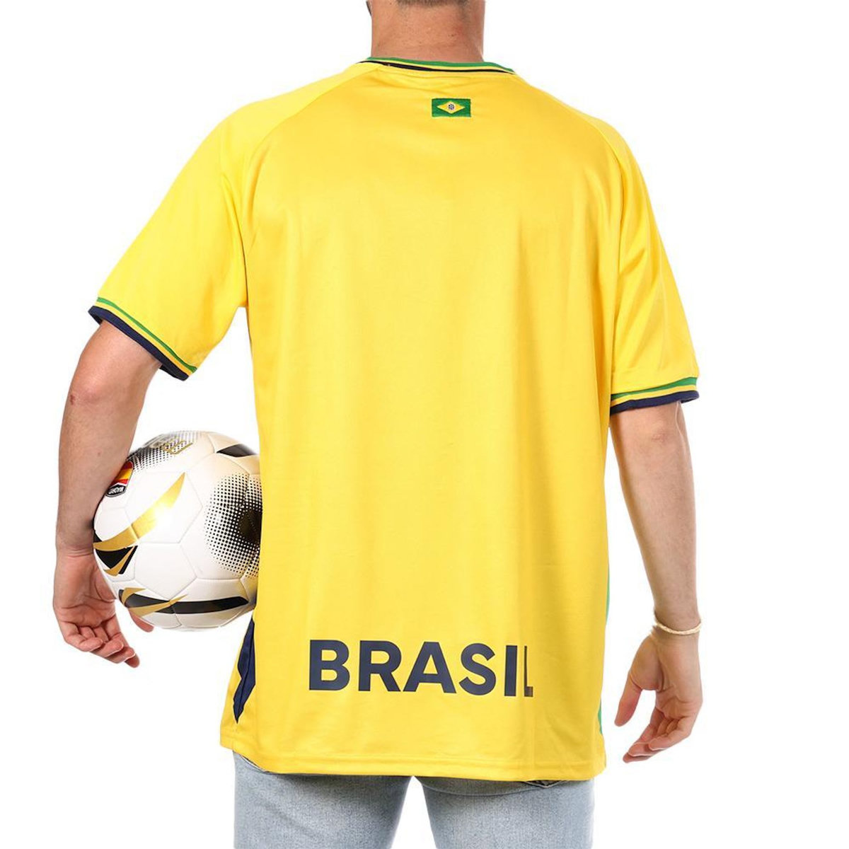 SPORTZONE Brésil Maillot Supporter Jaune Mixte Sport Zone