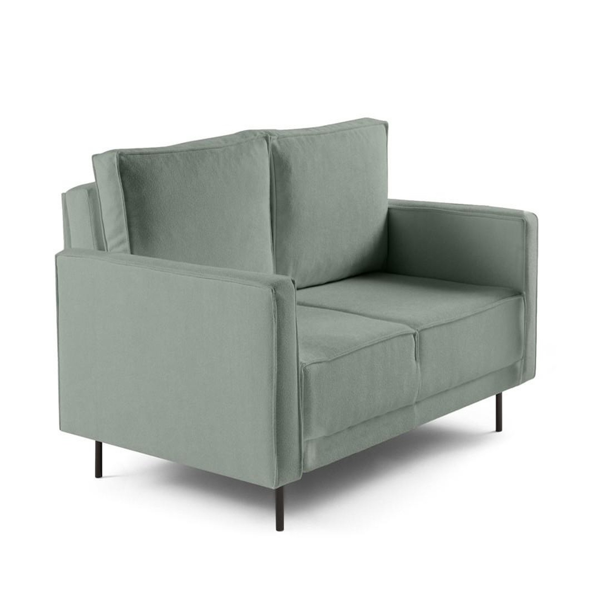 Voir la diapositive 2 : LISA DESIGN Charlie - canapé droit 2 places - en tissu