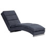 Voir la diapositive 2 : VIDAXL Chaise longue Gris Similicuir daim