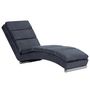 Voir la diapositive 2 : VIDAXL Chaise longue Gris Similicuir daim