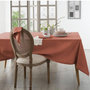 Voir la diapositive 3 : ATMOSPHERA Nappe Rectangulaire  Chambray  140x240cm Terracotta