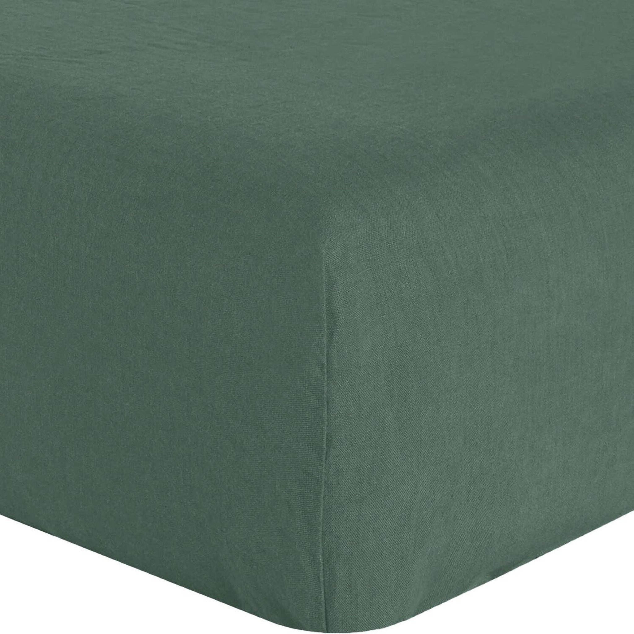 Voir la diapositive 1 : BATON ROUGE Drap housse 100% lin lavé 160g pin