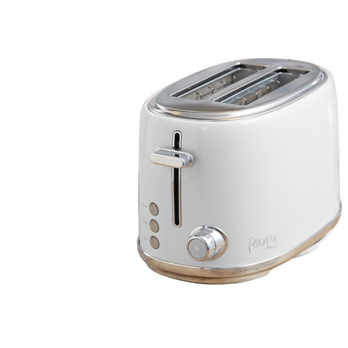 SWAN Grille pain Swan rétro 2 toasts gris