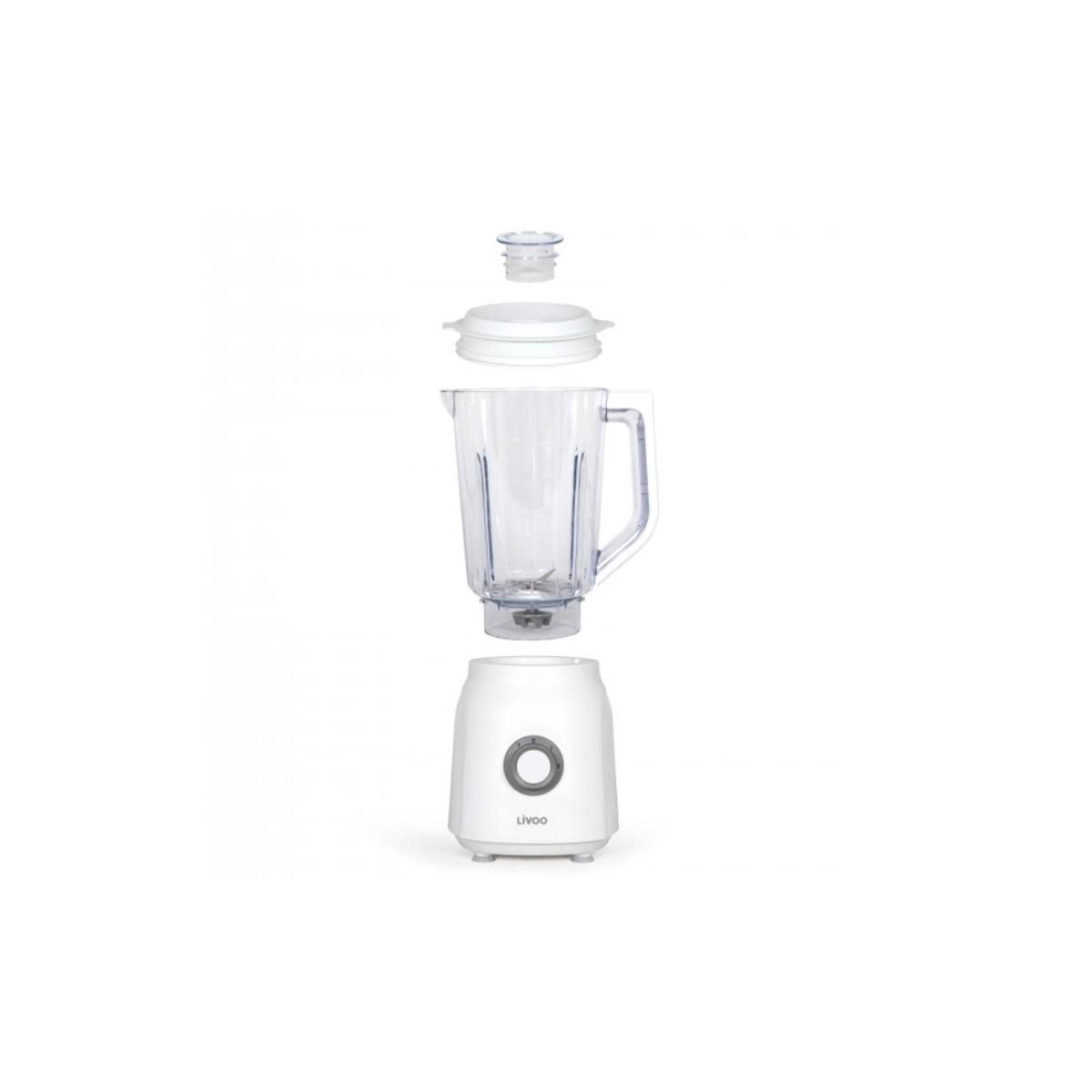 LIVOO Blender 1.5l 600w inox blanc - DOP242W