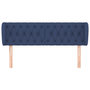 Voir la diapositive 3 : VIDAXL Tete de lit avec oreilles Bleu 163x23x78/88 cm Tissu