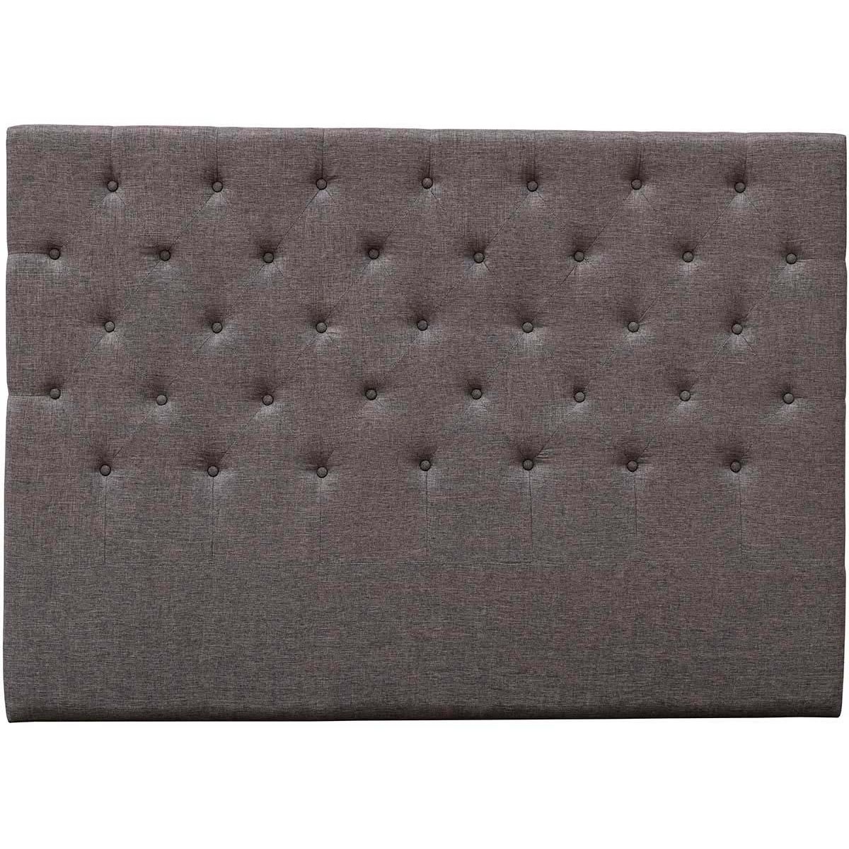 Habitat et Jardin Tête de lit capitonnée  Déco  - 169 cm - Taupe - En tissu