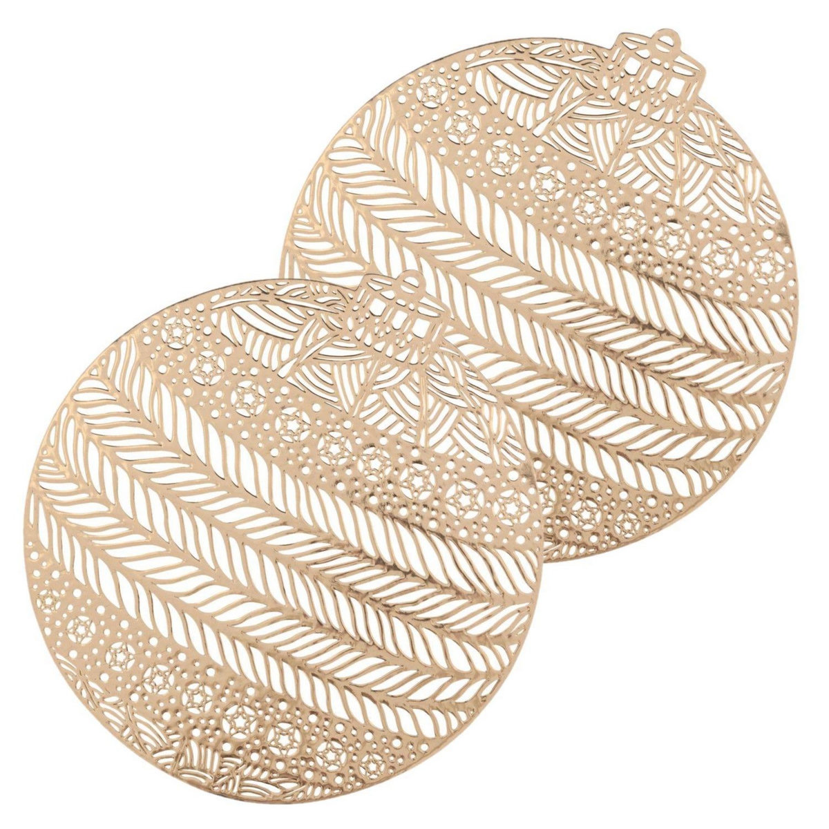 FEERIC LIGHT & CHRISTMAS Lot de 2 sets de table boule de Noël